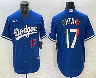 Men's Los Angeles Dodgers #17 Shohei Ohtani Number Mexico Blue Cool Base Stitched Jerseys,We sell and wholesale Men's Los Angeles Dodgers #17 Shohei Ohtani Number Mexico Blue Cool Base Stitched Jerseys on line form chian!
